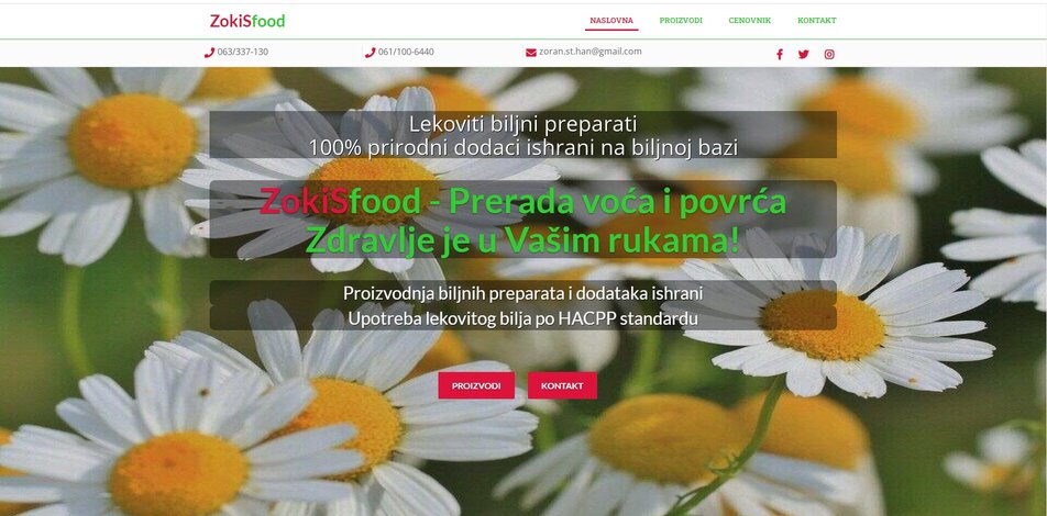 ZokiSfood web sajt